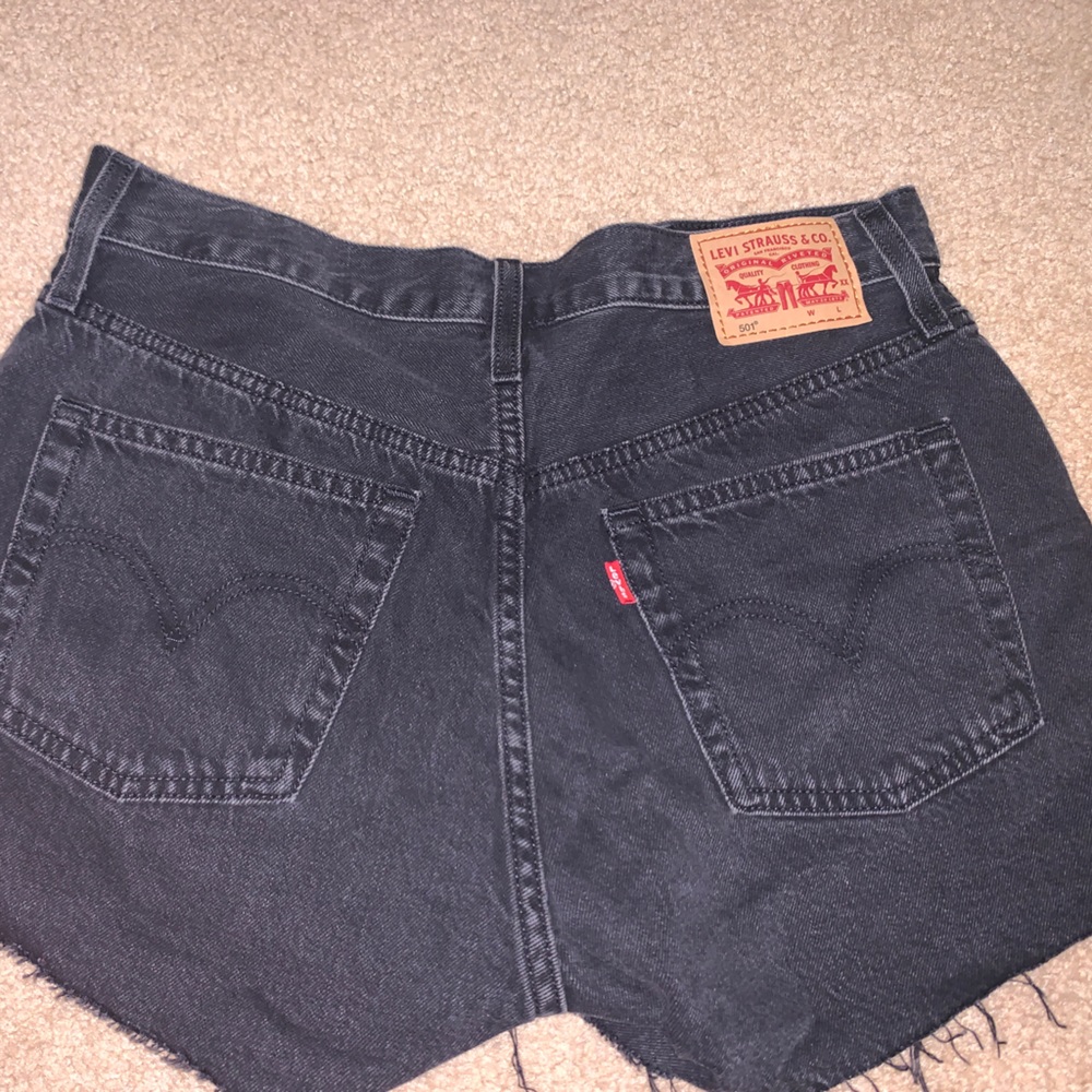Black Levi Jean Shorts